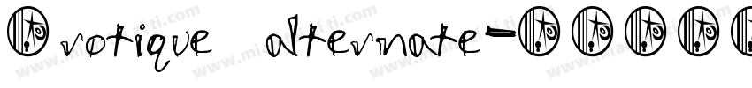 érotique alternate字体转换